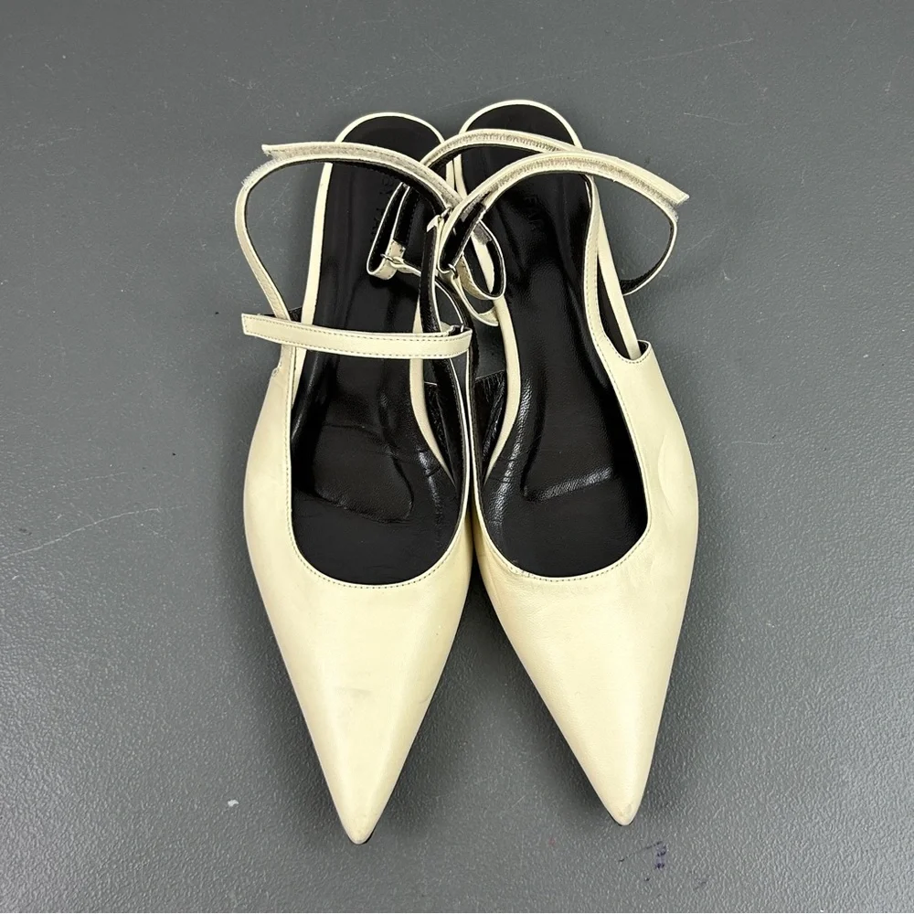 By Far Jess Leather Sling-back Flats MSRP $390 USD - Picture 10 of 10
